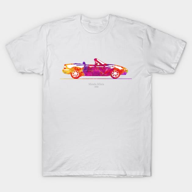 Mazda Miata MX-5 1990 Illustration - c T-Shirt by SPJE Illustration Photography